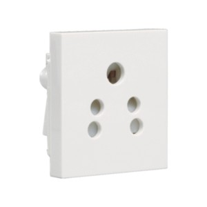 Crabtree Athena 6 A 5 Pin Shuttered Socket Chalk White