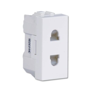 Crabtree Athena 6 A 2 Pin Shuttered Socket Chalk White