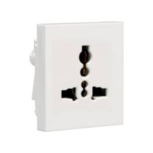 Crabtree Athena 6 A /13 A Universal Socket Chalk White
