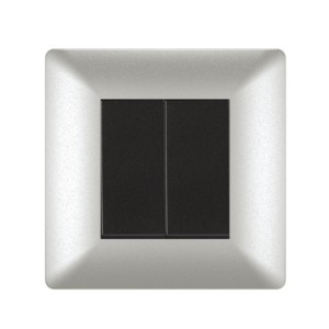 Crabtree Athena 2M Combined Plates Misty Silver