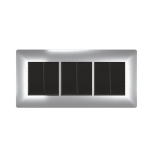 Crabtree Athena 6M Combined Plates Misty Silver