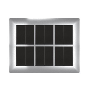 Crabtree Athena 12M Combined Plates Misty Silver