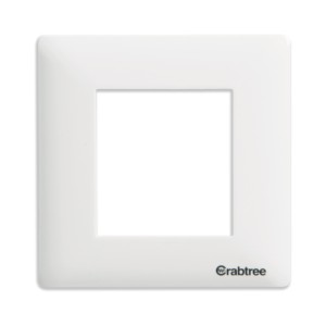 Crabtree Athena 2M Combined Plate Classic Chalk White