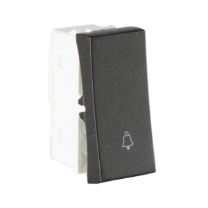 Crabtree Athena Classic 10 A One Way Bell Push Elephant Grey Switch