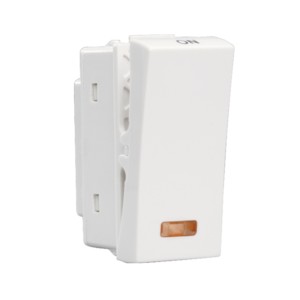 Crabtree Athena Classic 16 AX One Way with Indicator Chalk White Switch
