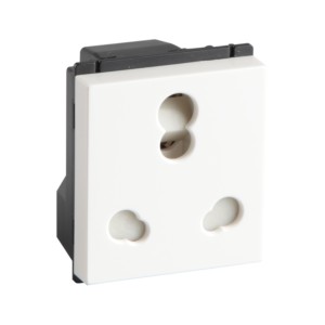 Crabtree Old Murano 10 A / 16 A Socket with Shutter Heavy Duty White