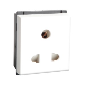 Crabtree Old Murano 6 A 3 Pin Shuttered Socket with ISI marking White
