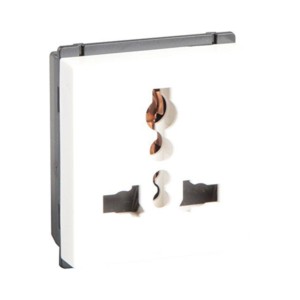 Crabtree Old Murano 6 A /13 A Universal Shuttered Socket White