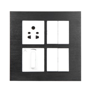 Crabtree Athena Amare 8M H Decorative Glass Plates Eclipse Black