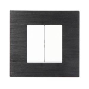 Crabtree Athena Amare 2M Decorative Glass Plates Eclipse Black