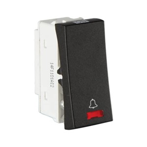 Crabtree Athena Moderna 10 A Bell Push with Indicator Elephant Grey Switch