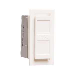 Crabtree Thames 6/16 A Fuse Unit 1M White