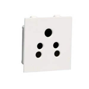 Crabtree Thames 6A 5 Pin shuttered socket White