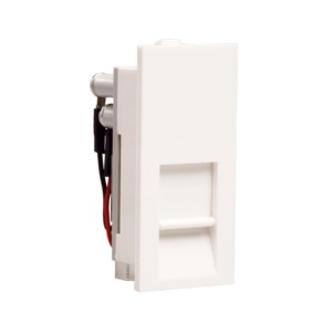 Crabtree Thames RJ 11 Socket with shutter 1M White
