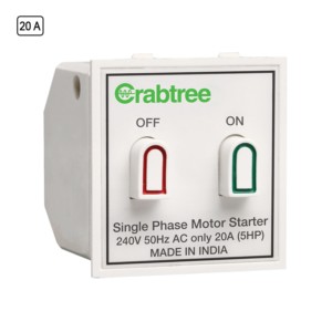 Crabtree Thames 20 A Motor Starter Switch White