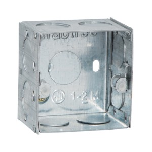 Crabtree 1/2M Flush Metal GI Box 0.8mm thickness