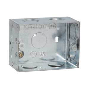 Crabtree 3M Flush Metal GI Box 0.8mm thickness