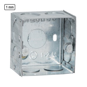 Crabtree 1/2M Flush Metal GI Box 1mm thickness