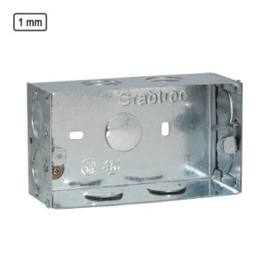Crabtree 4M Flush Metal GI Box 1mm thickness