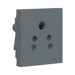 Crabtree Murano 6 A 5 pin socket Grey