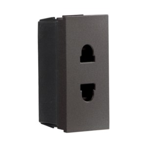 Crabtree Murano 6 A 2 pin socket Grey