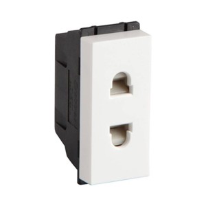 Crabtree Murano 6 A 2 pin socket White