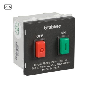 Crabtree 20A Motor Starters Grey