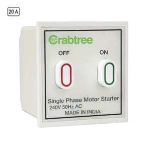 Crabtree 20A Motor Starters White