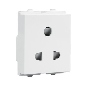 Crabtree Verona 6 A 3 Pin shuttered socket with ISI marking White