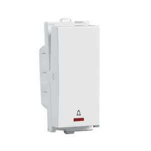 Crabtree Verona 10 A One Way Bell Push switch with Indicator White