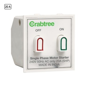 Crabtree Verona 20 A Motor Starter switch White