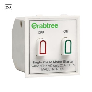 Crabtree Verona 25 A Motor Starter switch White