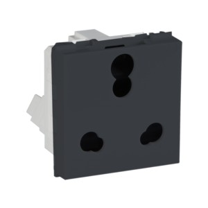 Crabtree Signia 16 A Socket with Shutter Heavy Duty Grey