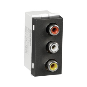 Crabtree Signia RCA Socket for data transmission Grey