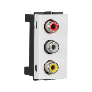 Crabtree Signia RCA Socket for data transmission White