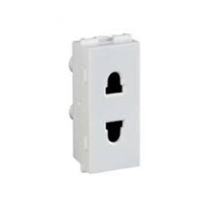 Crabtree Signia 6A 2 pin socket 1M White