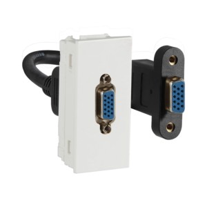 Crabtree Signia VGA Socket for data transmission White