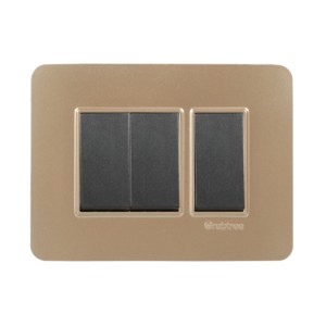 Crabtree Signia 3M PC Combined Plates Gold