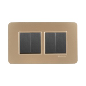 Crabtree Signia 4M PC Combined Plates Gold
