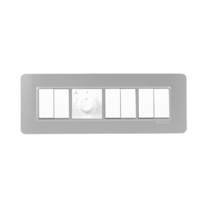 Crabtree Signia 8M PC Combined Plates Silver
