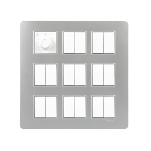 Crabtree Signia 18M PC Combined Plates Silver