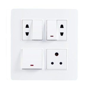 Crabtree Signia 8M (H) PC Combined Plates White