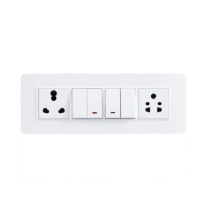 Crabtree Signia 8M PC Combined Plates White