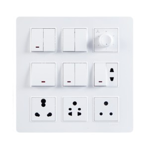 Crabtree Signia 18M PC Combined Plates White