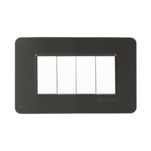 Crabtree Signia 4M w/o pillar PC Combined Plates Grey