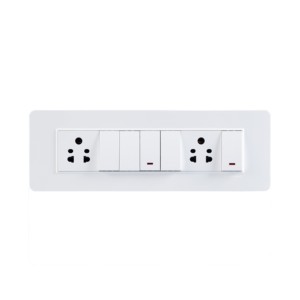 Crabtree Signia 9M (H) PC Combined Plates White