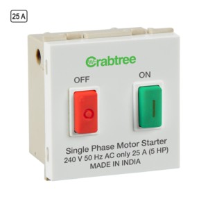 Crabtree Signia 25A Motor Starter White