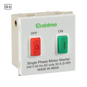 Crabtree Signia 32A Motor Starter White
