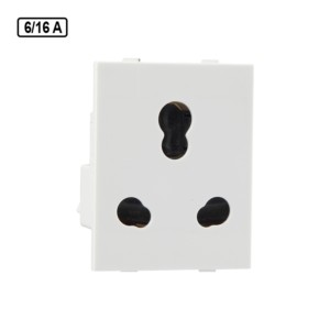 Reo 6A/16A-Twin Socket With Shtr Bliss