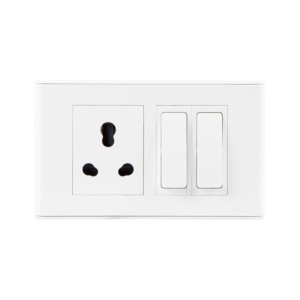 Reo 4M Combination Plate Silk White Bliss